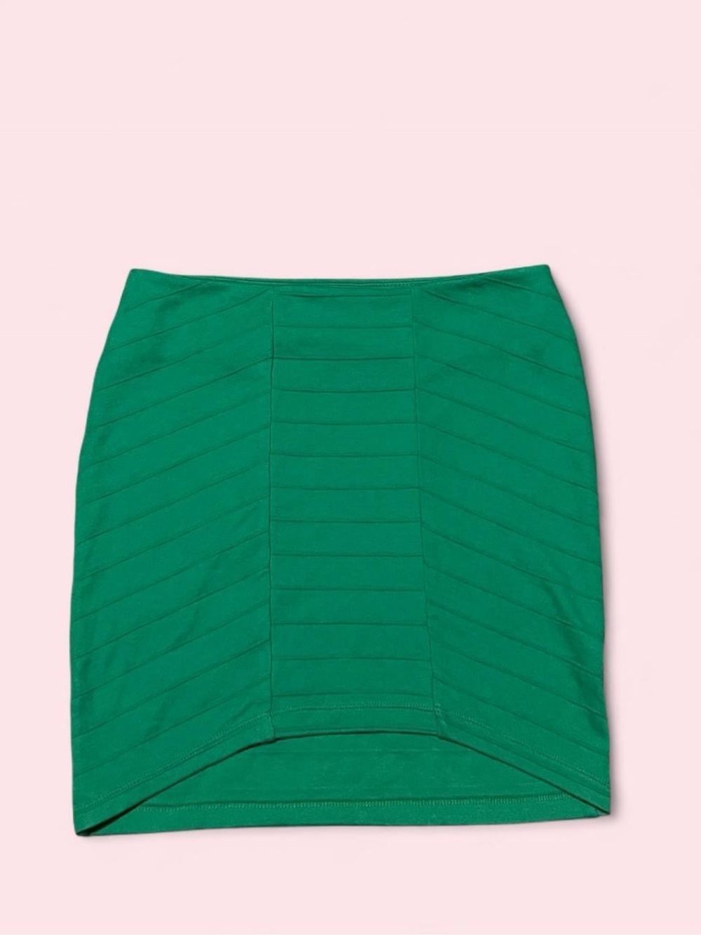 Medium Green Stretch Bandage Mini Skirt - Women